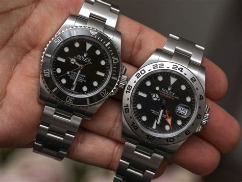 rolex explorer ii comparison|rolex explorer ii size review.